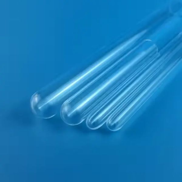 Customize High Temperature Resistance Transparent One End Sealed Clear Silica