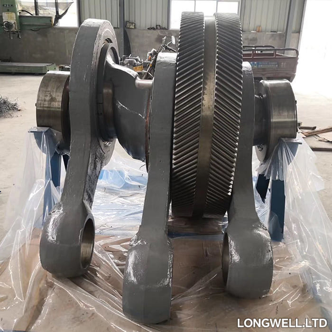 Connection Rod Mud Pump Crankshaft HONGHUA HHF1600 Mud Pump Spare Parts Alloy Steel
