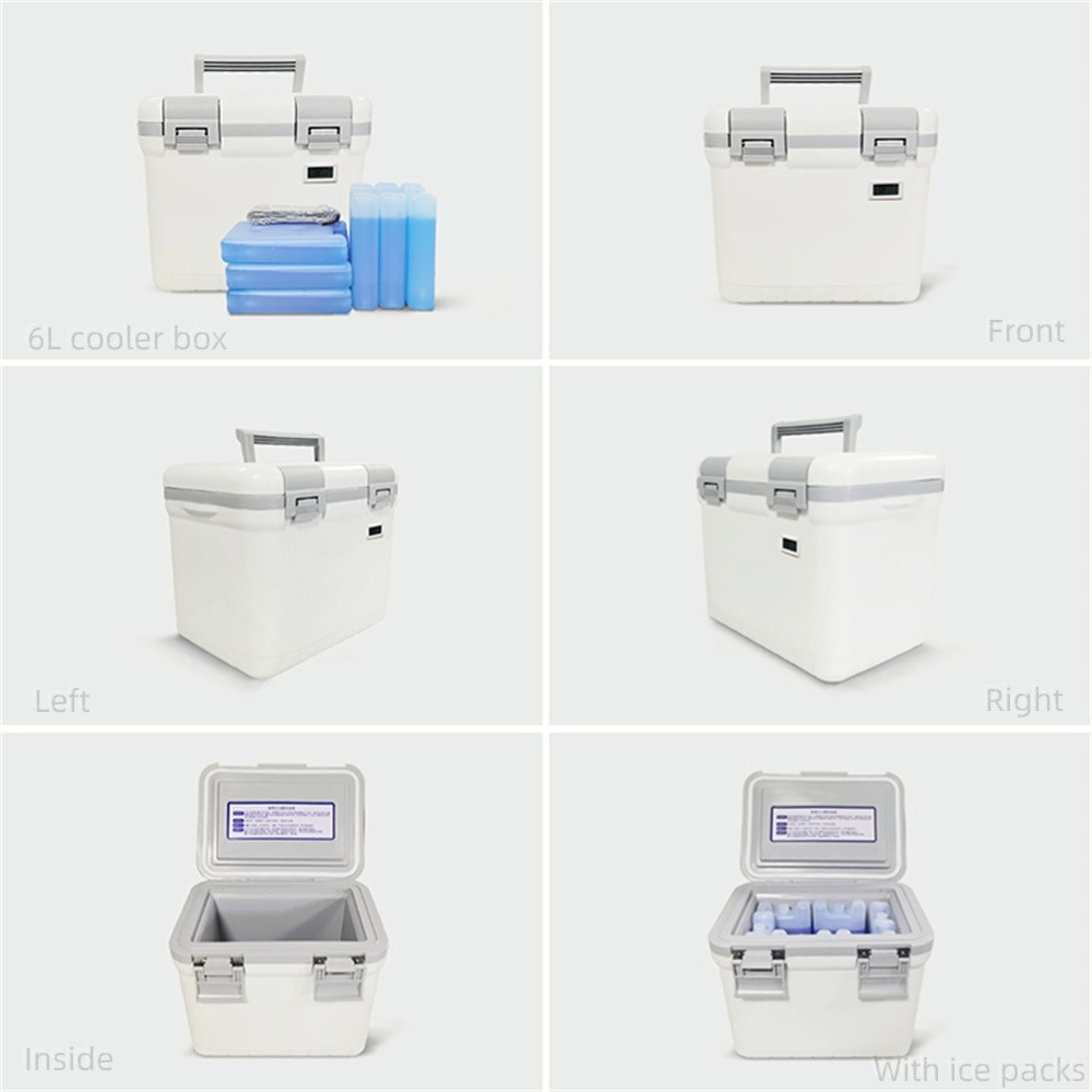 Laboratory Medicine Cooler Box PU Insulated Medical Cold Chain Boxes