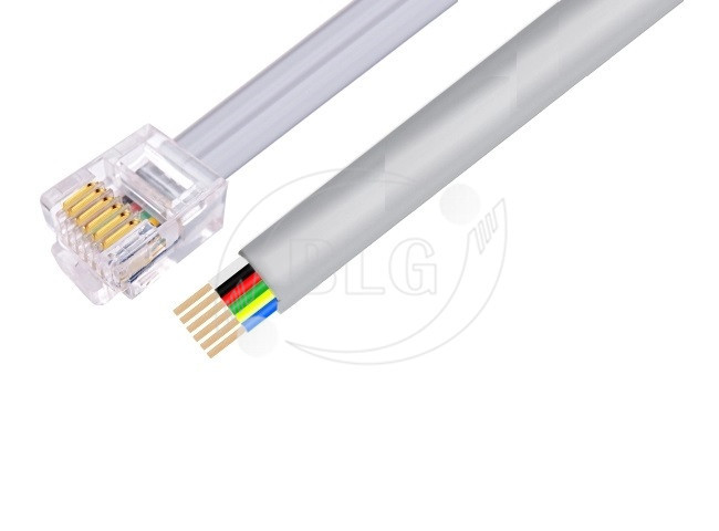 RJ12 Network Cable Accessories Crystal Telephone Cable Head 6P6C 6P4C 6P2C Gold Plated