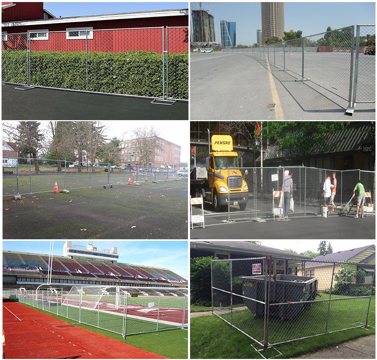 Removable Fence USA Standard Chain Link Temporary Fence Panels Sale