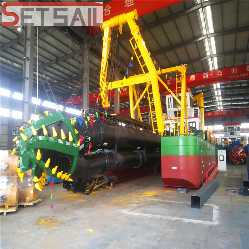 Diesel Engine Hydraulic River Pump Water Flow 3500m3 Sand Dredger
