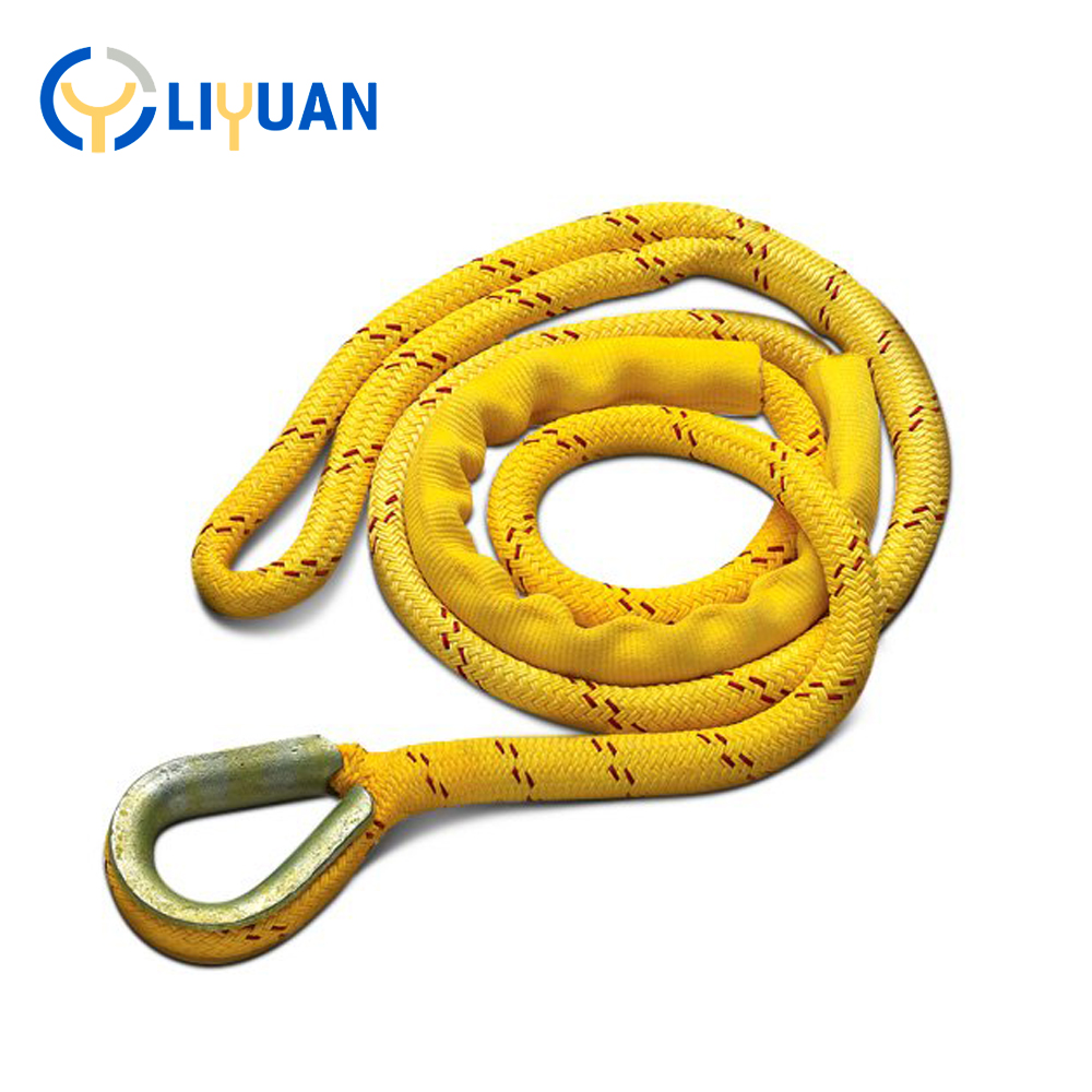 High Durability Fiber Core 30mm Uhmwpe Polyester Yacht Mooring Rope for Watercraft