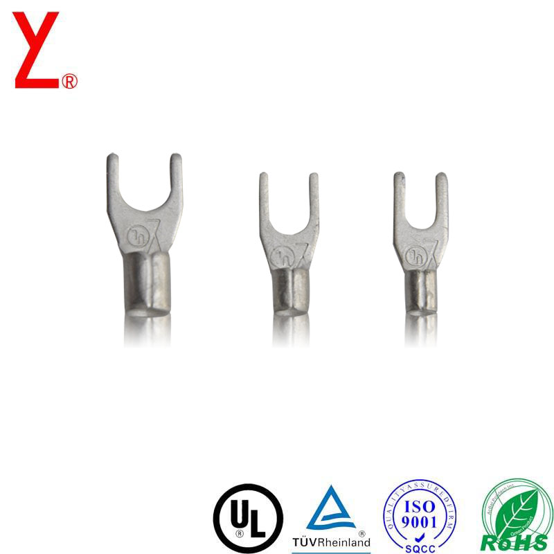 Insulated Locking 18Awg Cable Fork Terminal 1.6sqmm Red U Shaped