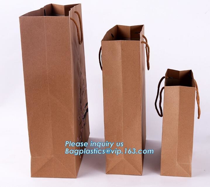 eco friendly paper printed shopping coffee packaging retail bags with handle logo,paper gift shopping bag with red custo