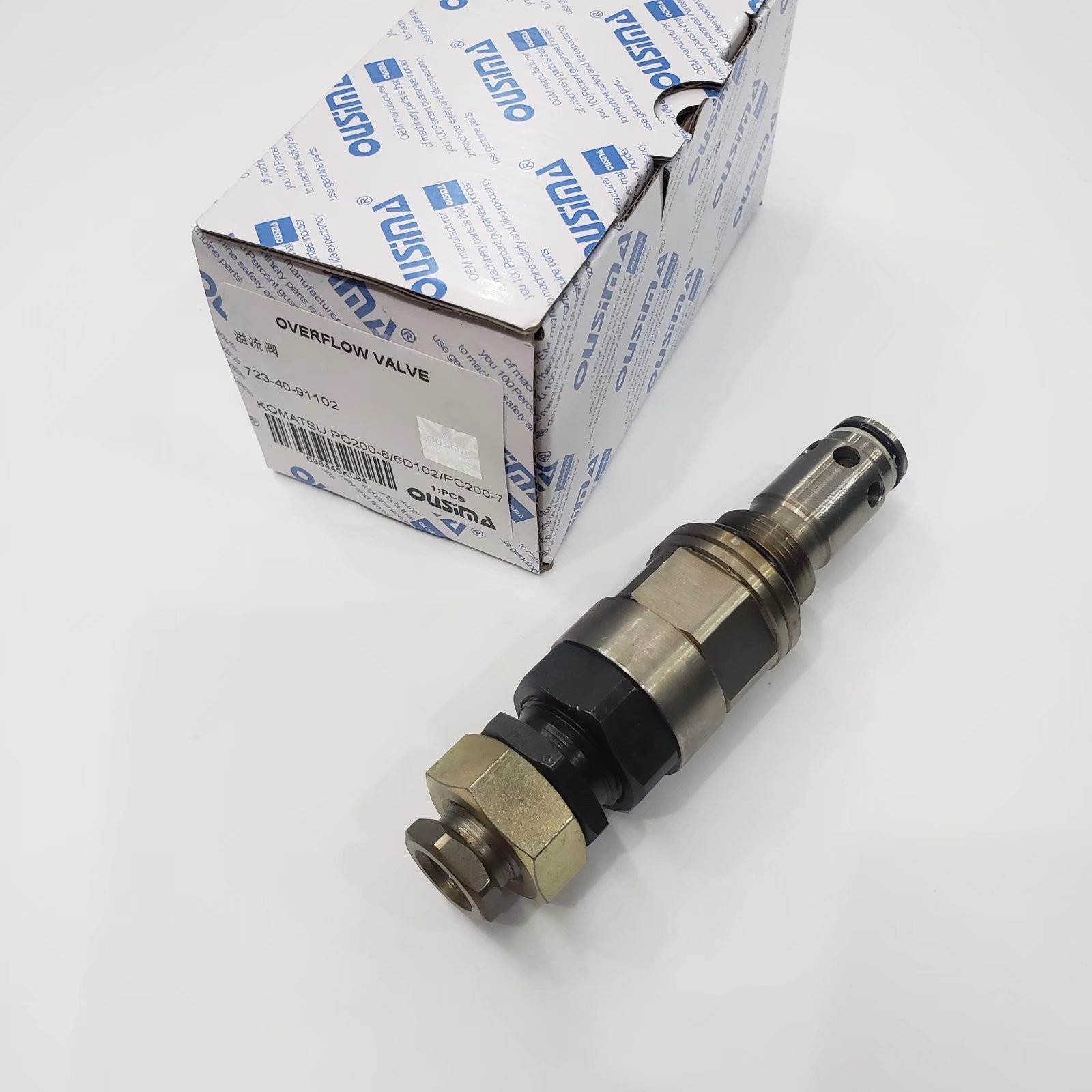 PC200-6 PC200-7 Excavator Hydraulic Valve , 723-40-91102 Relief Control Valve