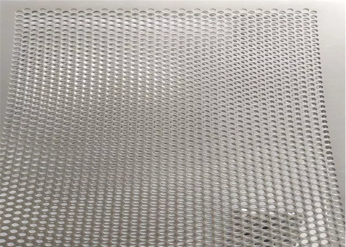 Etching Grid Wire Mesh 2D 1m Round Hole Perforated Metal Corrugated Panels