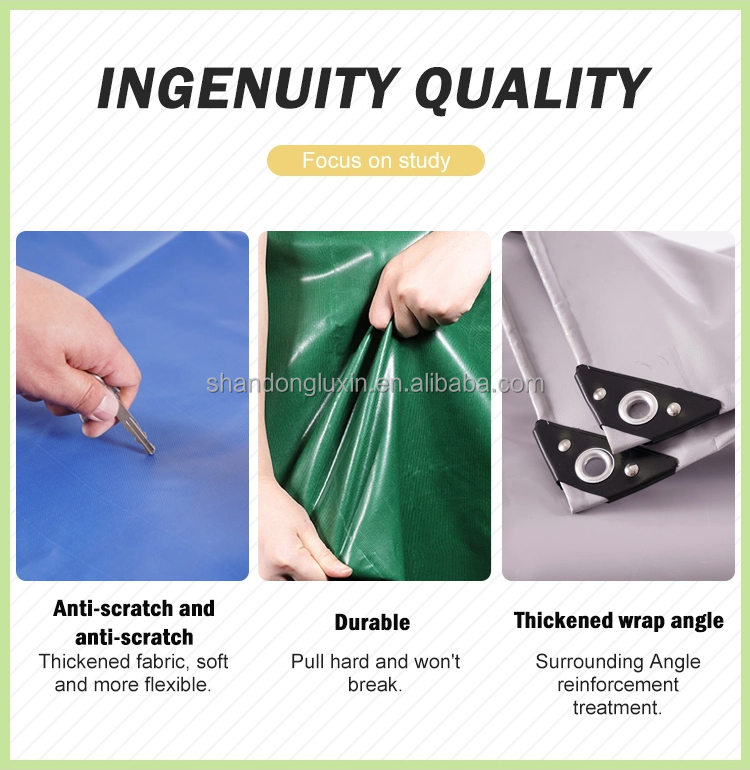 2m-100m Width Waterproof PVC Coated Polyester Fabric Tarpaulin for Multiple Materials