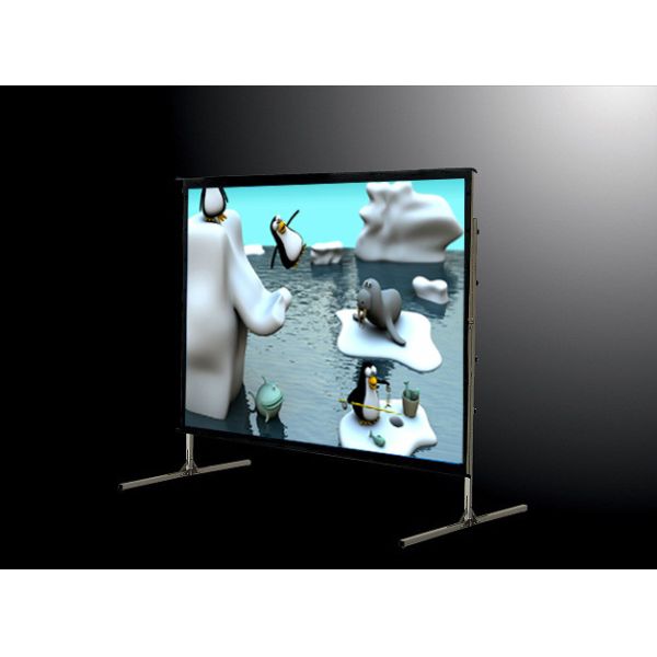 Quality 200" Portable mobile projector screen Fast Fold Screens With Front White / Grey Rear Material for sale