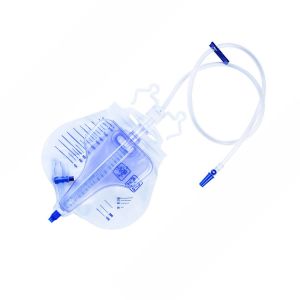 China Adult Disposable Urine Meter Drainage Bag Single Use  T Cross Valve on sale