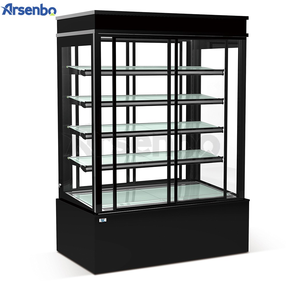 Upright 50HZ Cake Display Refrigerator Multiscene Wear Resistant