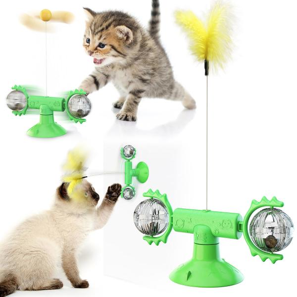Quality Plush Green Rope 20cm Pet Cat Toy Planet Spinning Windmill for sale