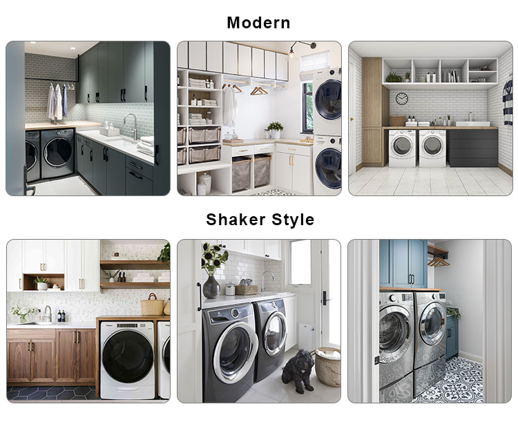 Simple Modern YALIG 1200 Large Wood Laundry Sorting Cabinet for Washing Machine in MDF