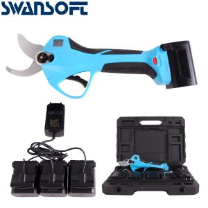 Swansoft 25.2V Cordless 40mm electric pruning shears with LED Display Screen