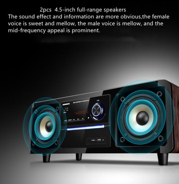 20Hz-20KHz Electronic Bookshelf Speaker System with MP3 DVD CD WMA FM Svcd