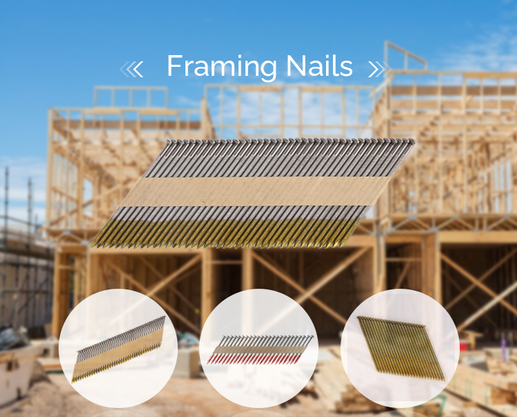 148 X 1 1-2" Framing Nails 30 Degree Joist Hanger Paper Strip Framing Nails