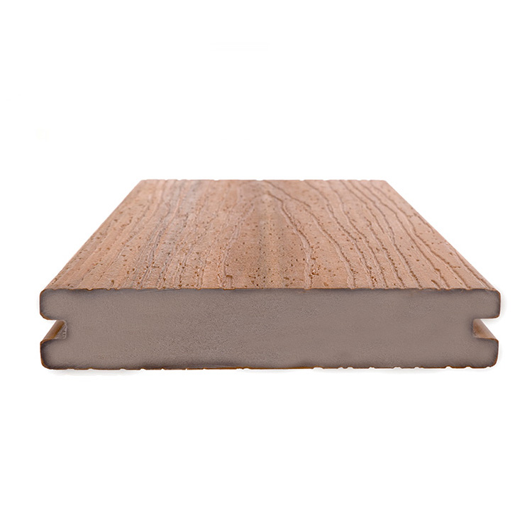 Outdoor Flooring 100% PVC Composite Decking with Wood-Plastic Composite Material