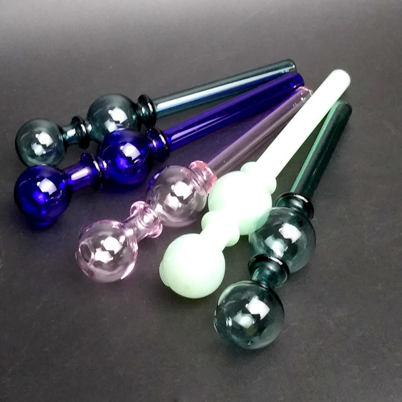 Honeybird Handmade Glass Smoking Pipe With Colors Recycler Oil Rigs Glass Balancer