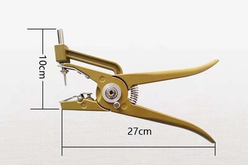 Aluminum Alloy Ergonomic Ear Tag Applicator For Goats Cow Cattle