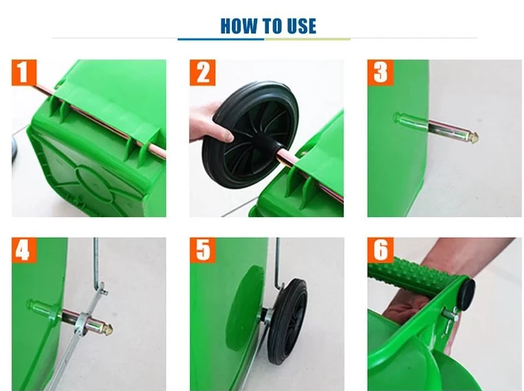 Eco friendly garbage 1100 liter waste bin