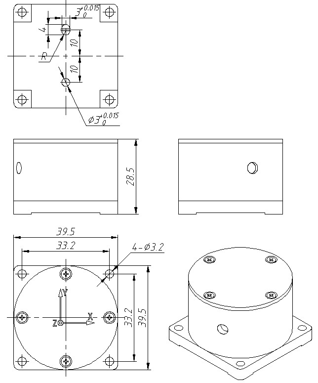 Highly Reliable MEMS Gyro Sensor 5V±5% Power Supply ≤0.15 Deg/s Bias Repeatability