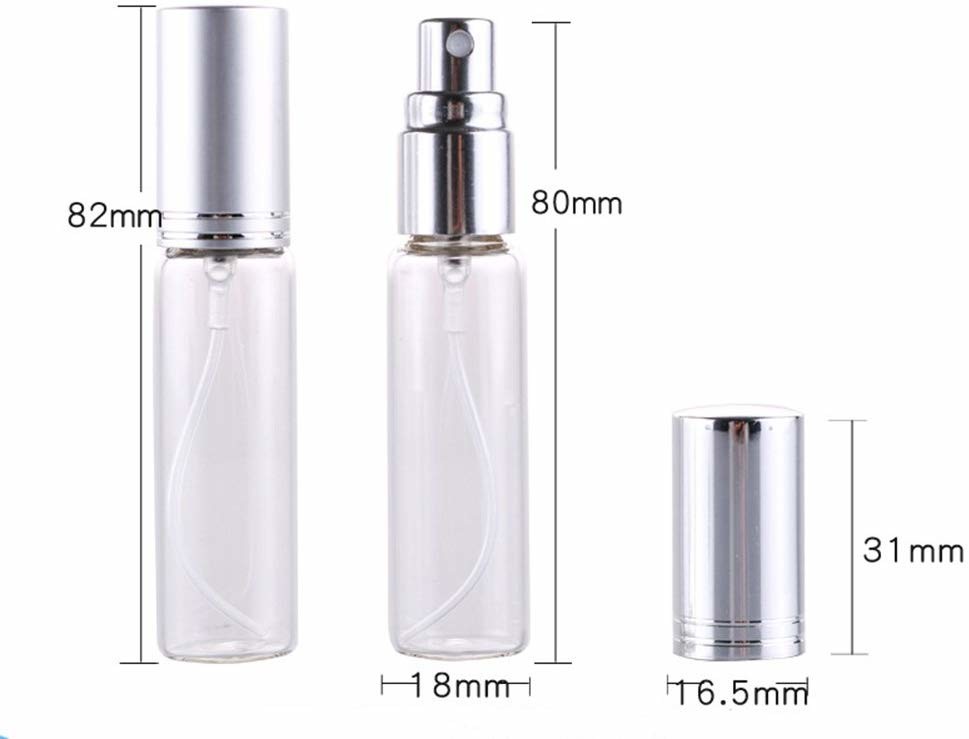 Frosted Silver Pen Perfume Bottle Portable Compact And Lightweight