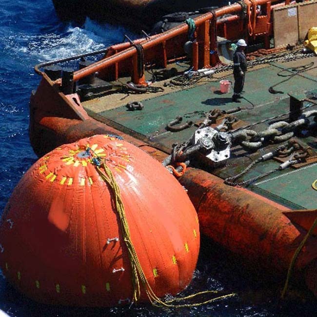Marine Underwater Salvage Air Lift Bags 1 - 200 Tons Inflatable Salvage Bags