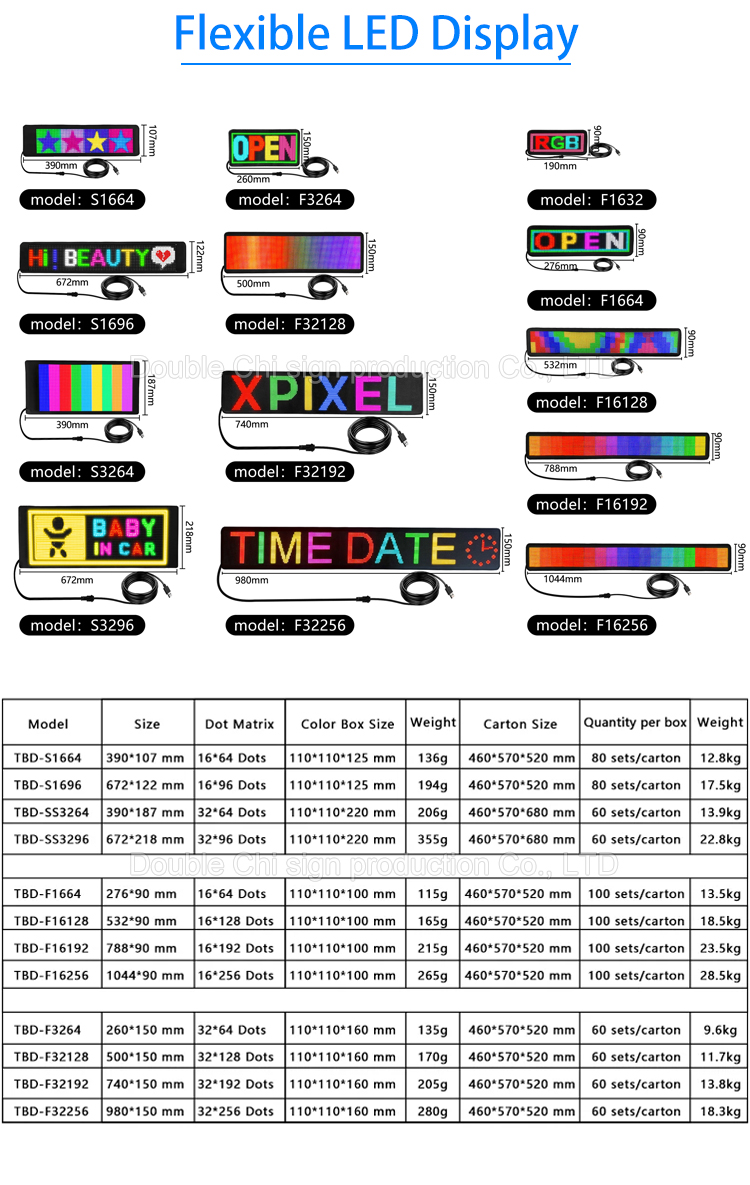 Indoor LED Digital Signage USB Input Interface for Store Hotel Bar Car Programmable