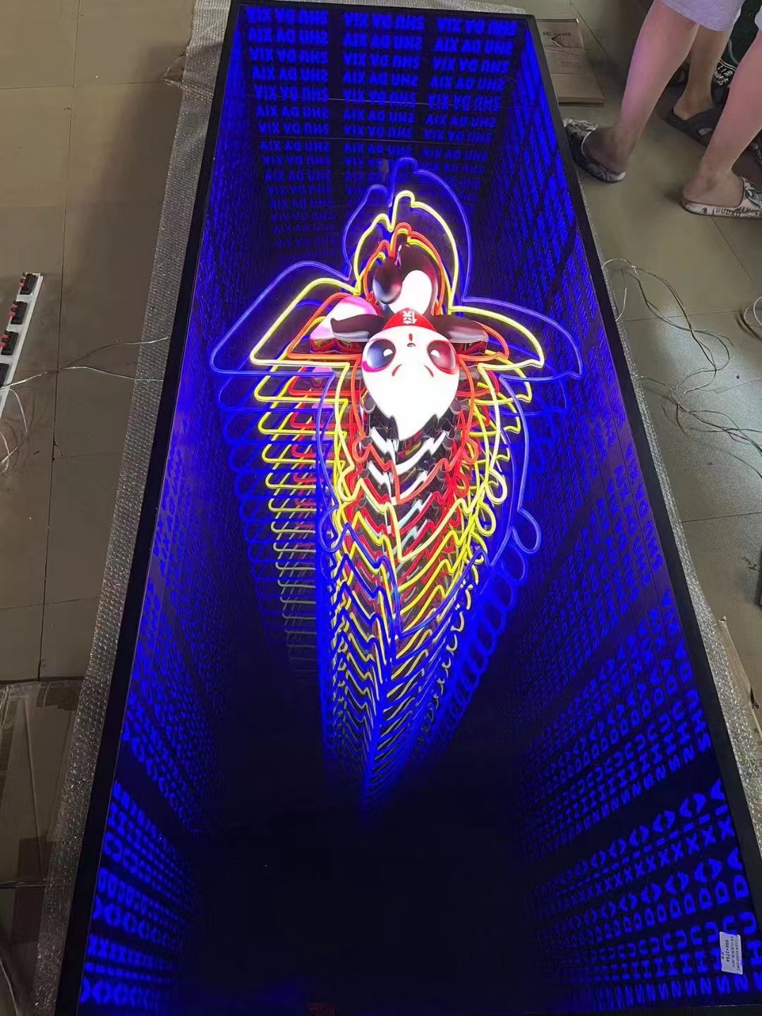 35C Modern Nordic Luxury Rgb Home Smart Infinite Magic Mirror Round 3d Infinity Mirror