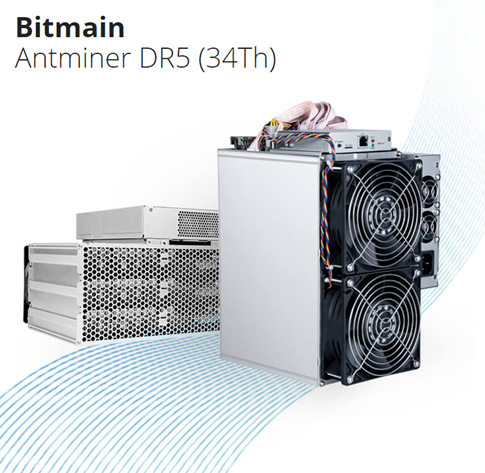 Bitmain Antminer Dr5 34th/S Decred Minerstat Dcr Coin Mining