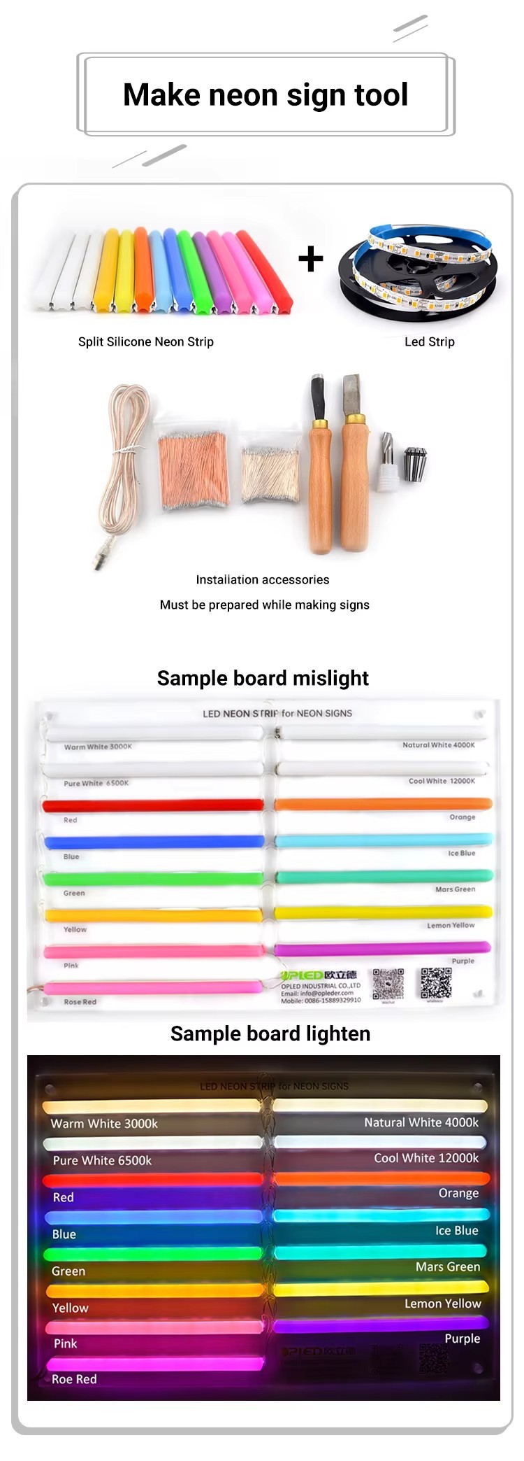 24W Waterproof Silicone Flex LED Neon Light Strip for 6mm Generation Separately Split Neon Tubes