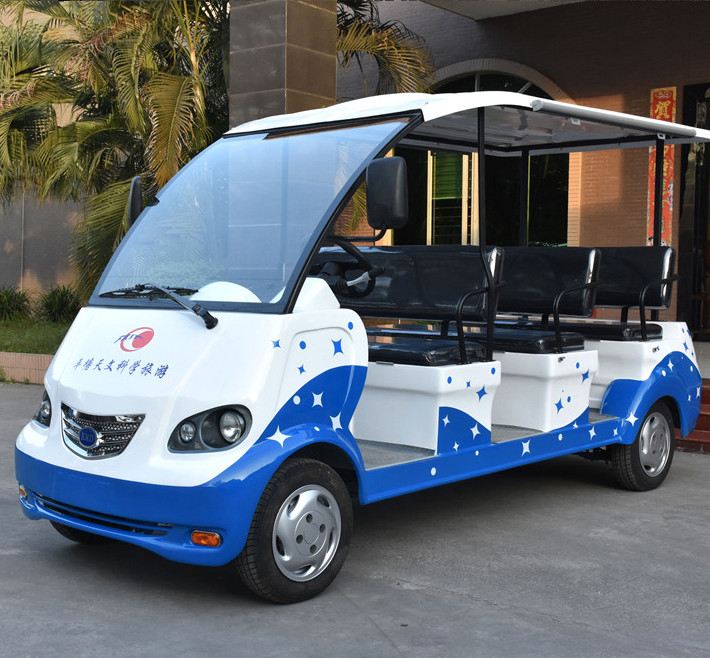 Outdoor 8 Seats Electric Tourist Bus Battery Powered Sports Style Design