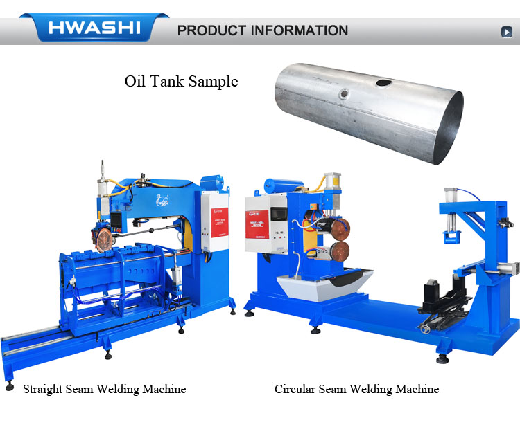 Hwashi High Quality Longitudinal Rolling Seam Welding Machine for Fuel Tank