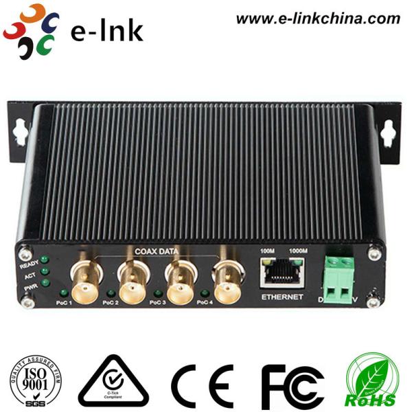 Industrial Multi Port Ethernet Over Coax Converter 10 / 100 / 1000Mpbs Ethernet
