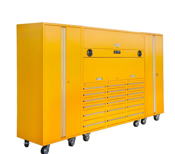 Cabinet and Power Coated Finish 20 Drawer Tool Chest for Workshop Steel Metal Rolling
