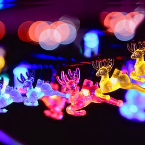 Flexible solar strip string lights with Color-Changing for Holiday Decor