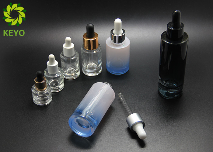 Foundation Liquid Serum Cosmetic Glass Packaging 30ml 50ml White Color Thick Bottom