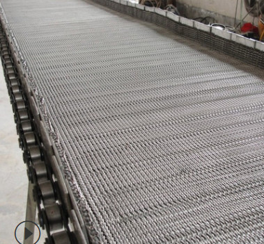 Food Grade Compound Balanced Weave V Shaped Conveyor Wire Mesh Belt