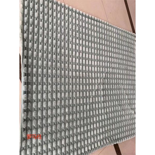 Plain White Super Soft Fluffy Fabric Material White Grey