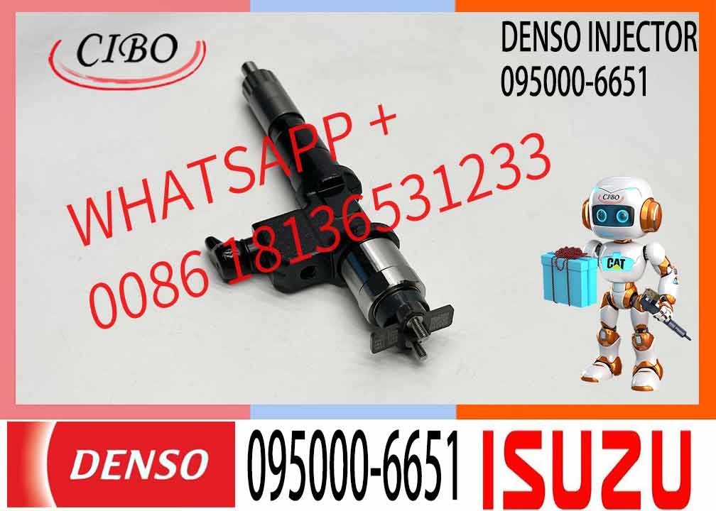 Diesel common rail fuel injector 095000-6651 8-98030550-1 For ISUZU 095000-8630 095000-8631 095000-8632