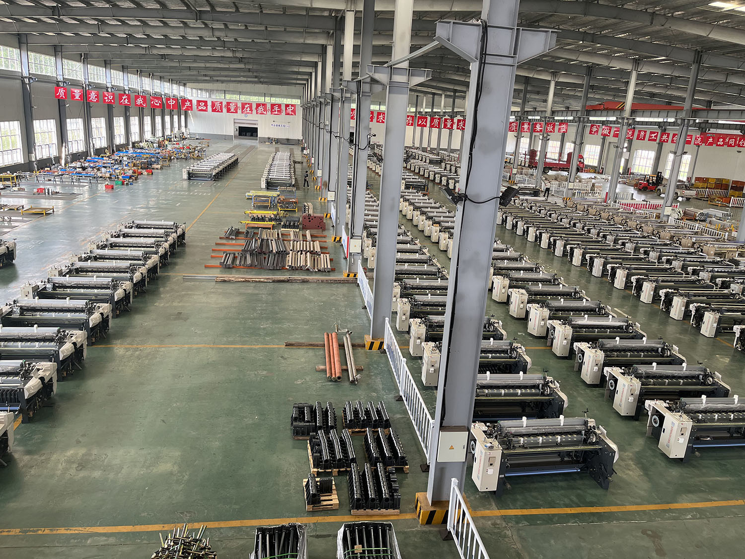 Four Side Elastic Cloth Fabric Water Jet Textile Weaving Loom With Cam Shedding