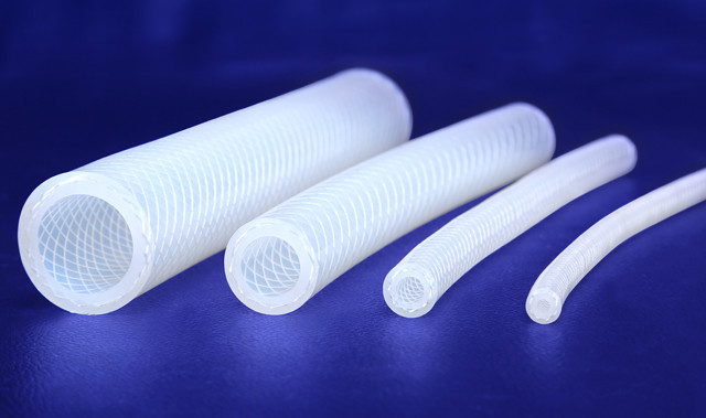 Stretchable Fiber Braided Silicone Tubing Food Grade For Automobile Accessories