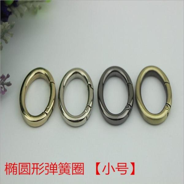 Fashion Strong Zinc Alloy Purse Making Hardware Spring Opening O Rings 29MM For