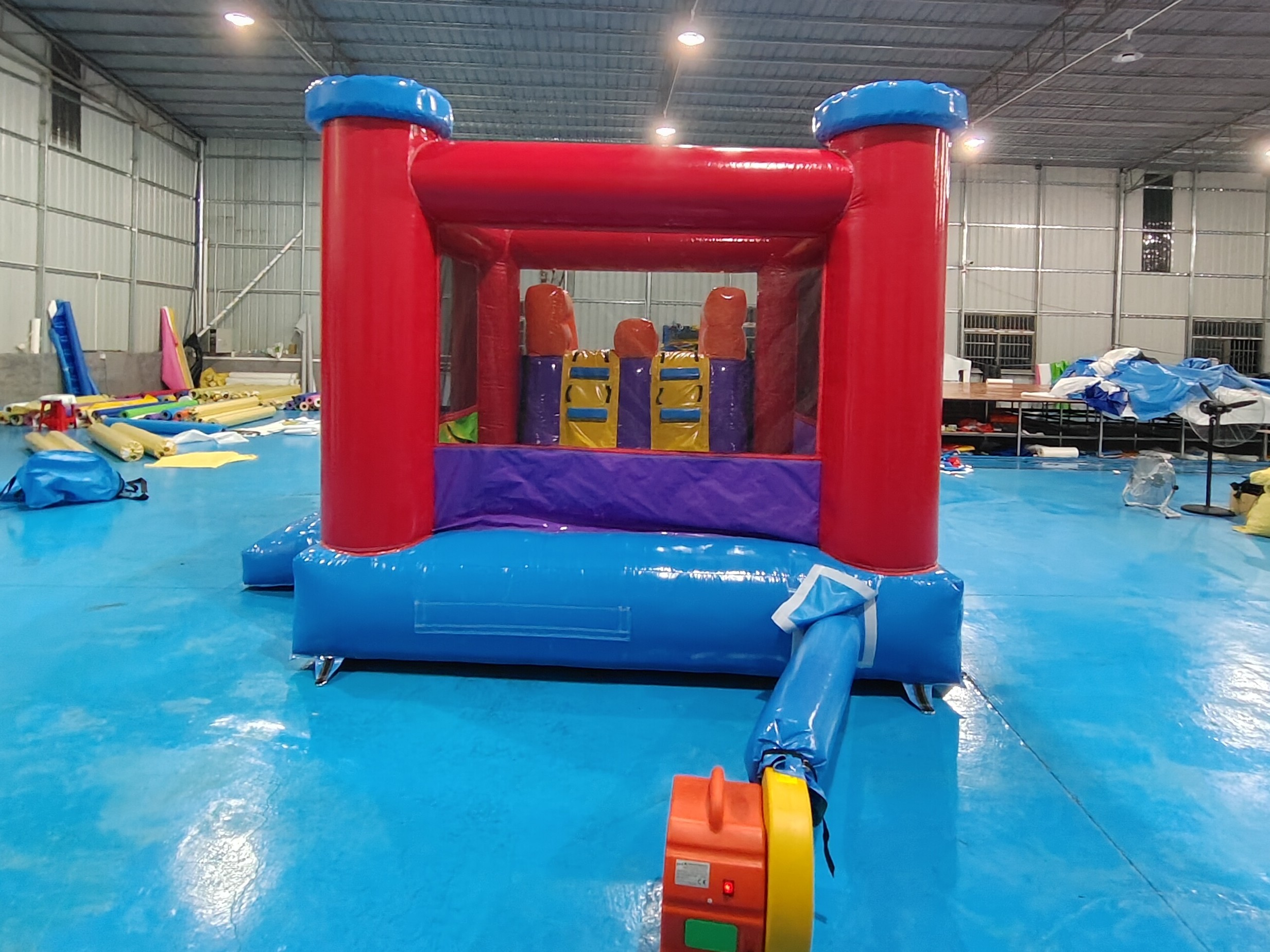 Commercial High Quality Inflatable Jumping Castle With Dry Slide Inflatable Bounce House With Slide Combo For Kids