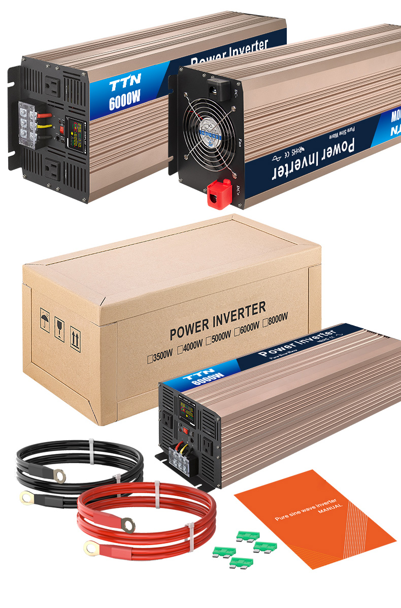 Inverter Home System 3000W Pure Sine Wave Inverter 3000W Inverter Solar Power System With Battery For Home