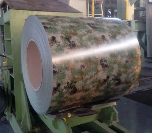 PVC Film Regular Modify Polyester Prepainted Steel Coils Customized Patterns PPGL