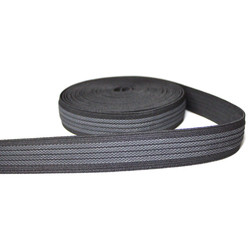 Grey 20mm Anti Slip Webbing Tape Polyester Flat Elastic Band