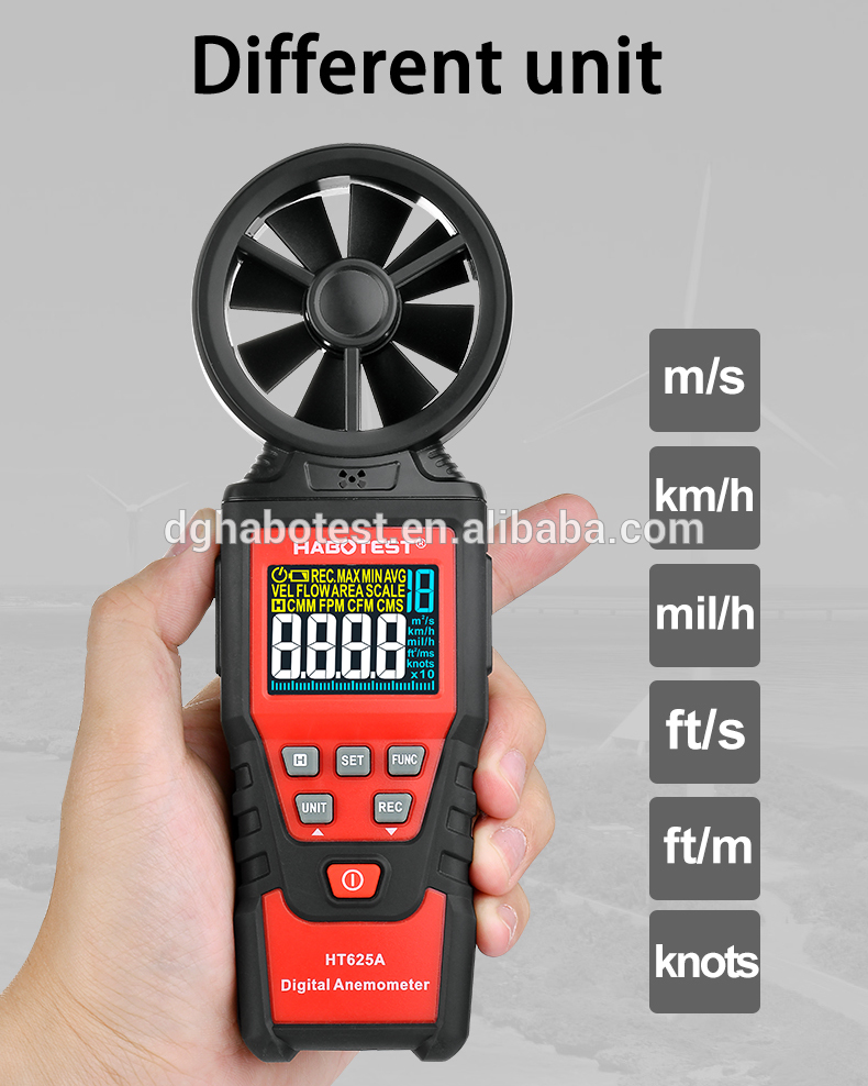 HT625A Handheld Digital Anemometer