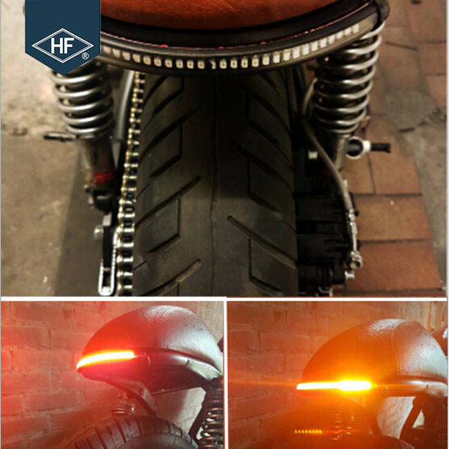 Flexible Soft 12V Aftermarket Motorcycle Lights Strip For Rear Tail Brake Stop