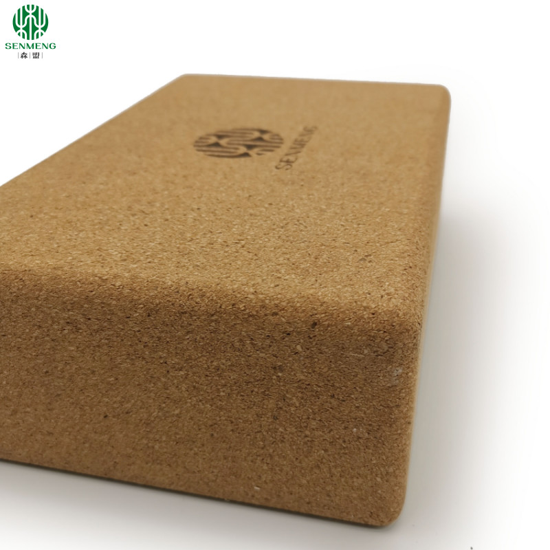 Organic and Durable Custom Eco-Friendly Natural Non-Slip Cork Yoga Brick for a Hypoallergenic and Antifungal Practice